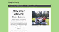 Desktop Screenshot of mcmasterlifeline.ncln.ca
